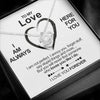 Sterling Silver Necklace - To my Love - I love you