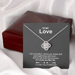 Sterling Silver Necklace - To my Love - FOREVER custom engraving detail and material quality