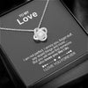 Sterling Silver Necklace - To my Love - FOREVER