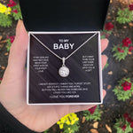 Sterling Silver Necklace  - To my Baby custom engraving detail and material quality