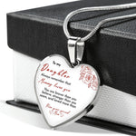 Lifestyle photo of Heart necklace - Kiss, Mom as meaningful love gift