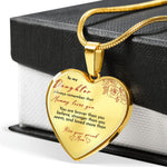Lifestyle photo of Heart necklace - Mommy loves you as meaningful love gift