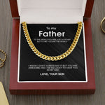 Gift wrapping and surprise packaging for Classy Cuban Chain - To my Father