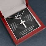 Gift wrapping and surprise packaging for Luxury cross necklace - To my Dad