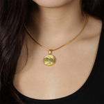 Side angle of personalized necklace Stainless steel necklace - To my Daughter