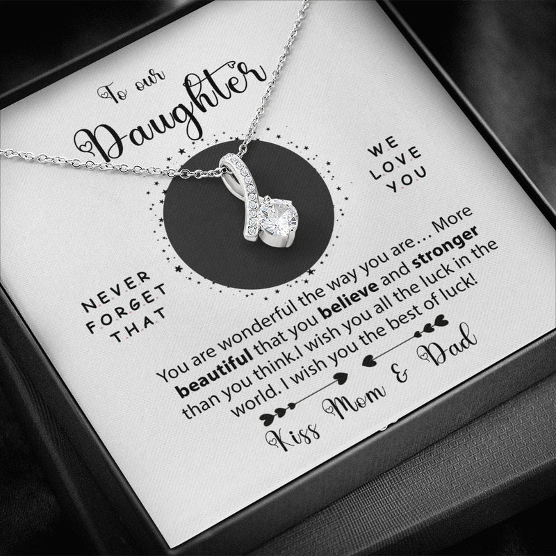 Necklace - To our Daughter from Mom & Dad  front view - Beyond Love