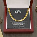 Classy Cuban Chain - To my Love custom engraving detail and material quality