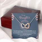 Necklace - To my Daughter from Mom custom engraving detail and material quality