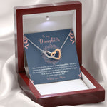 Close-up detail of Necklace - To my Daughter from Mom showing premium quality craftsmanship
