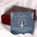 Sterling Silver Necklace - To my Daughter from Mom custom engraving detail and material quality