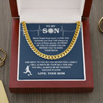 Lifestyle photo of Cuban Chain - Soccer - Biggest Fan, From Mom as meaningful love gift