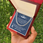 Gift wrapping and surprise packaging for Cuban Chain - Soccer - Biggest Fan, From Mom