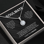 Crystal necklace - To my Soulmate  front view - Beyond Love