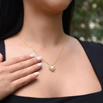 Collana in Argento Sterling - Con Rosa Reale - Al mio amore worn styling photo showing elegant design
