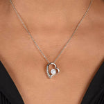 Sterling Silver Necklace - With Real Rose - To my future Wife gift-ready packaging with rose box presentation