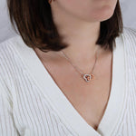 Sterling Silver Necklace - With Real Rose - Beloved Mom gift-ready packaging with rose box presentation