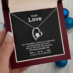 Gift wrapping and surprise packaging for Sterling Silver Heart Necklace - To my Love