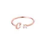 Gift wrapping and surprise packaging for Initial Ring with Luxury Rosebox with Light