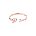 Close-up detail of Initial Ring with Luxury Rosebox with Light showing premium quality craftsmanship