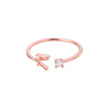 Lifestyle photo of Initial Ring with Luxury Rosebox with Light as meaningful love gift