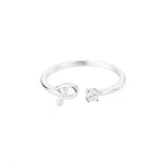 Lifestyle photo of Initial Ring with Luxury Rosebox with Light as meaningful love gift