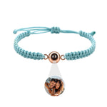 Multiple angles of Personalized photo bracelet - To my loved Ones personalized bracelet