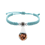 Personalized photo bracelet - To my loved Ones with hidden photo projection front view - Beyond Love
